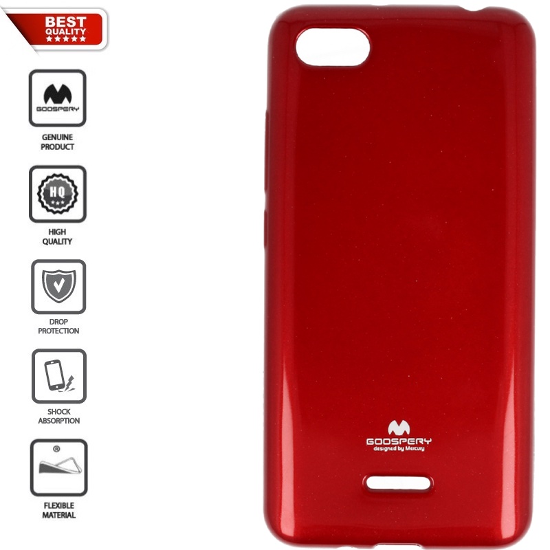 Raudonas goospery silikoninis 1.5 mm. storio dėklas (REDMI 6A) Raudonas goospery silikoninis 1.5 mm. storio dėklas (REDMI 6A)